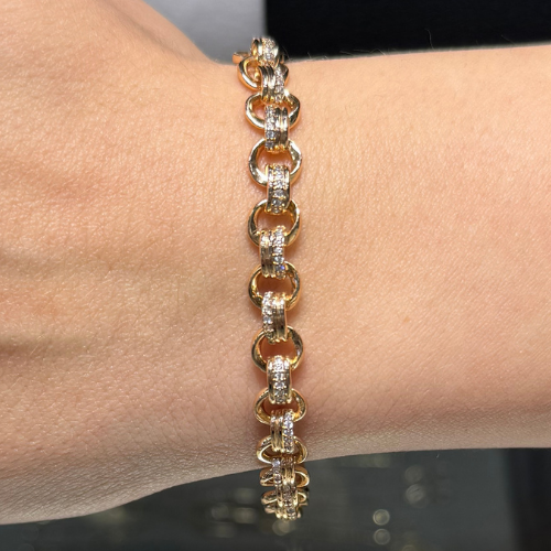 Mila Rose Gold Xuping Halka Taşlı Bileklik