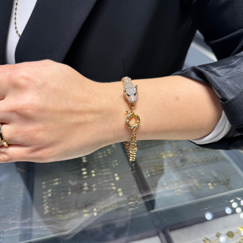 Mila Rose Gold Jaguar Xuping Bileklik