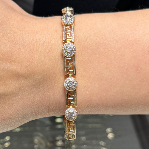 Mila Rose Gold Toplu Taşlı Xuping Bileklik