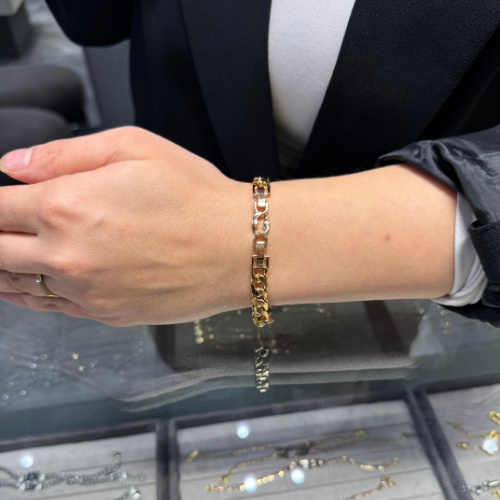 Mila Rose Gold Toplu Taşlı Xuping Bileklik