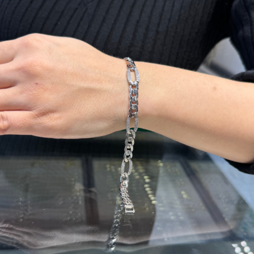 Mila Çelik Xuping Silver Rengi Gurmet Bileklik