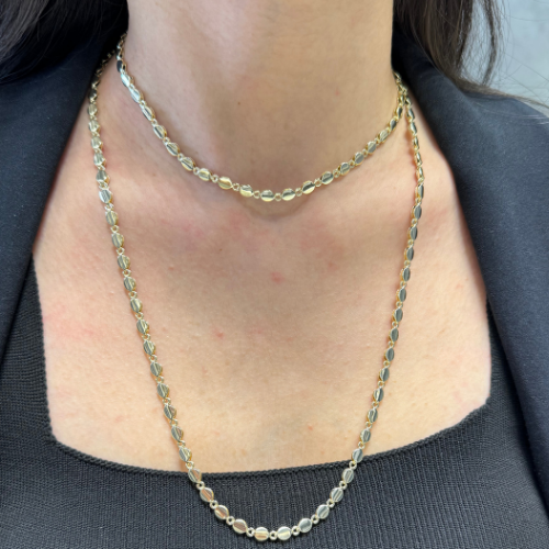 Mila V.İ.P Altın Kaplama Gold 90 cm Arpalı Zincir