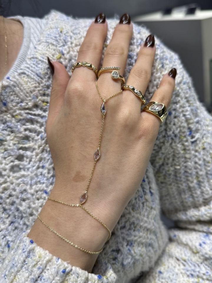 Mila 14 Ayar Rengi Damla Model Şahmeran