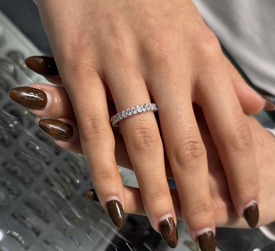 Mila Pırlanta Model 4mm Oval Taş Tamtur Yüzük