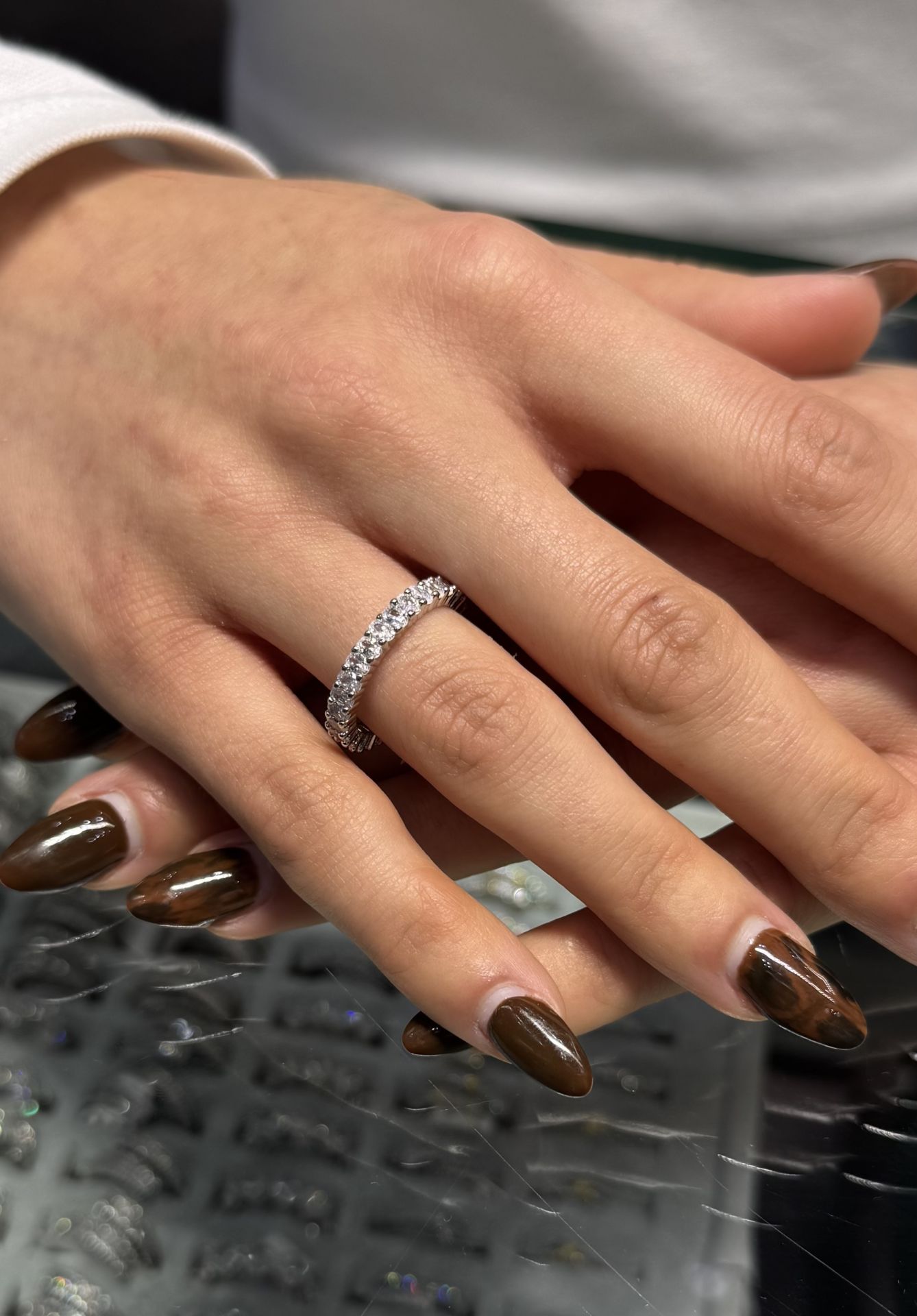 Mila Pırlanta Model 4mm Oval Taş Tamtur Yüzük