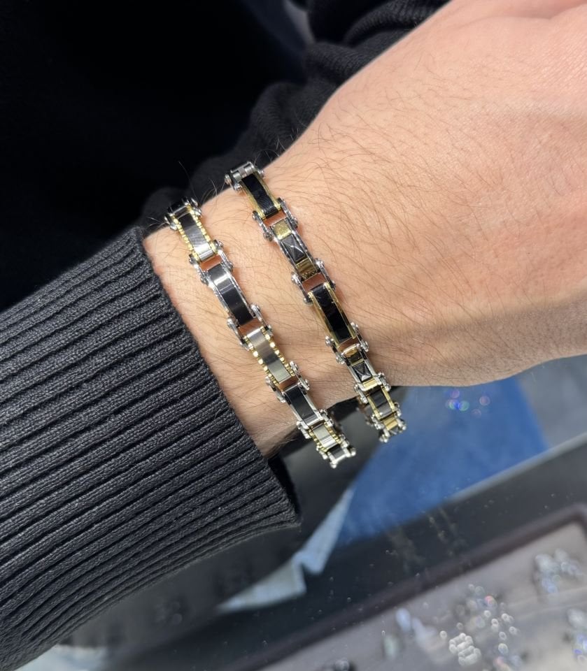 Mila Çift Yönlü Çelik Erkek Bileklik 8