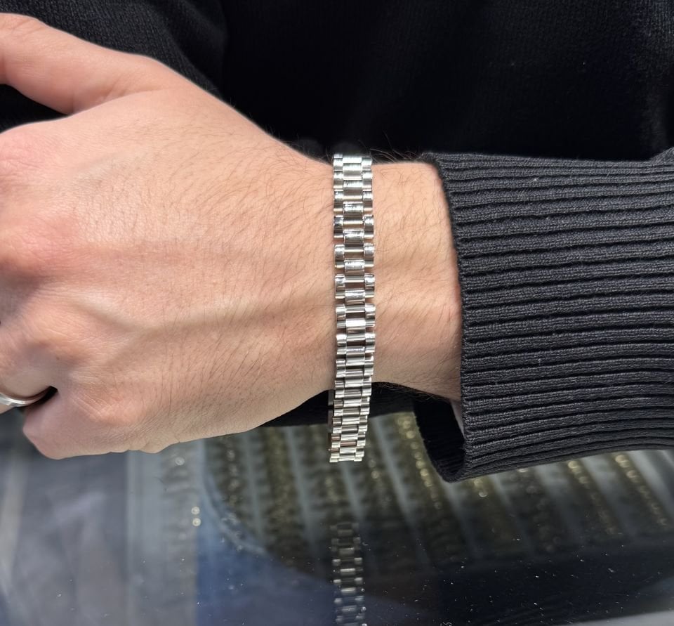 Mila 10mm RX Kordon Çelik Erkek Bileklik