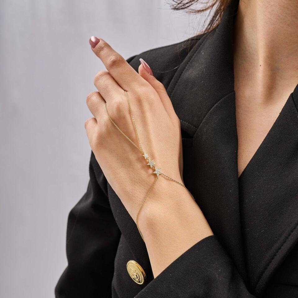 Mila Gold Rengi Kayan Yıldız Model Şahmeran