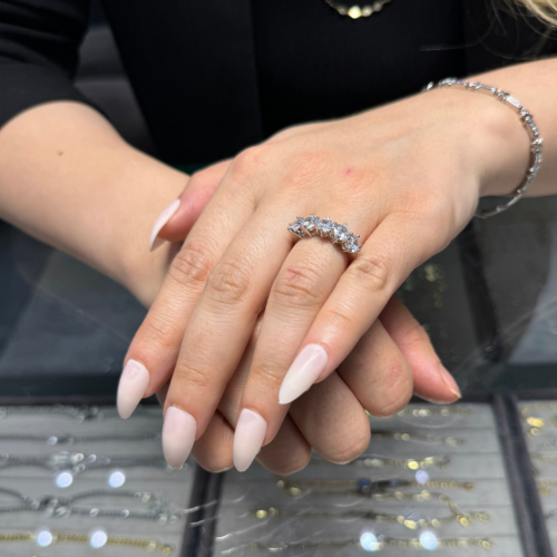 Mila Xuping Silver Renk Beştaş Yüzük