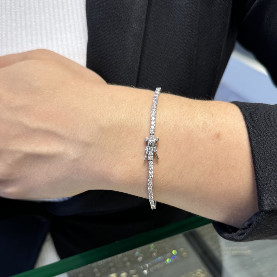 Mila Pırlanta Kilit Döküm 2.5 mm Su yolu Bileklik